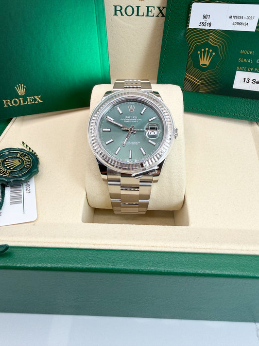 Rolex DJ41 Mint Green 126334