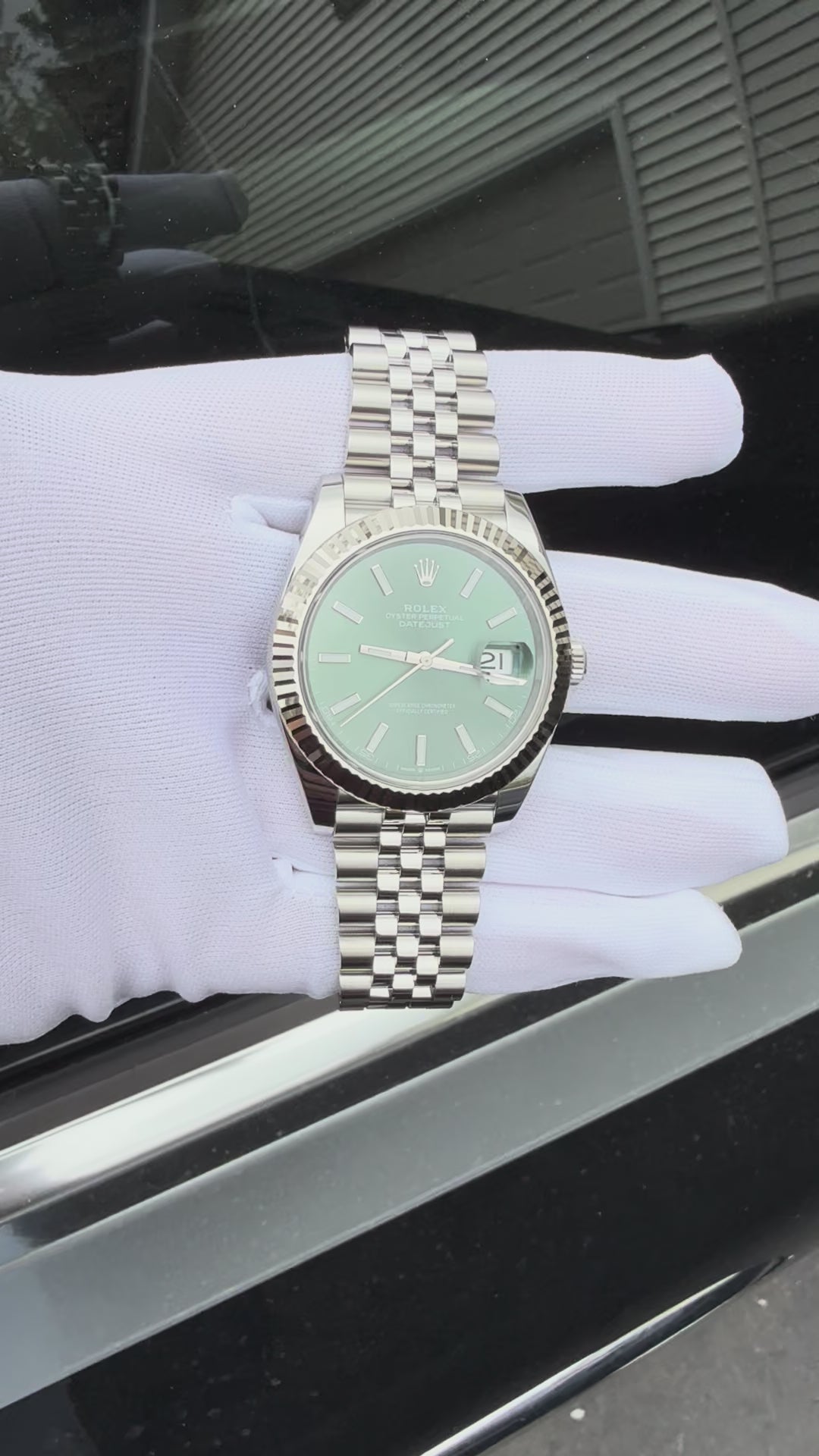 ROLEX DATEJUST 41 MINT GREEN